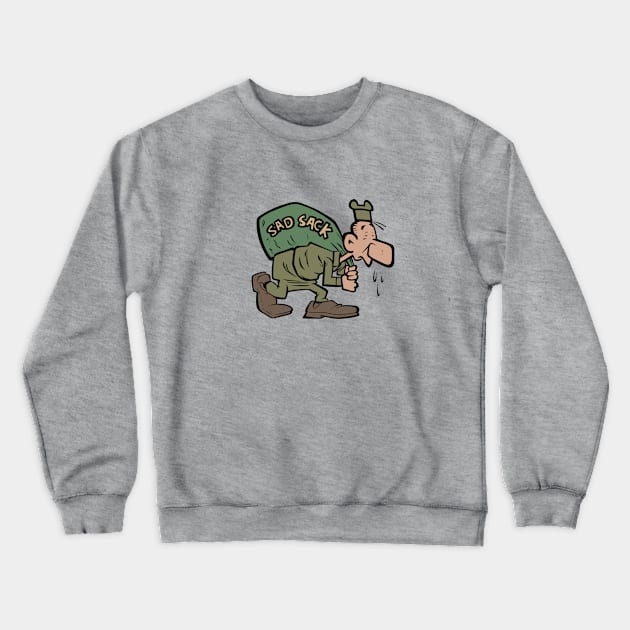 Funny Book Soldier Crewneck Sweatshirt by DCMiller01